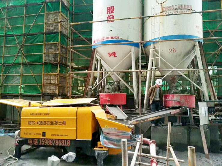 鲁科重工砂浆输送泵携手农工商房地产项目 鲁科重工砂浆输送泵携手农工商房地产项目