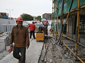 4月14日上海二次构造柱泵合作永和市政松江弘塔幼儿园项目 4月14日上海二次构造柱泵合作永和市政松江弘塔幼儿园项目