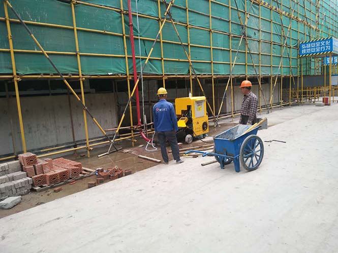 5月27日杭州二次结构泵合作中天建设钱潮府项目 5月27日杭州二次结构泵合作中天建设钱潮府项目