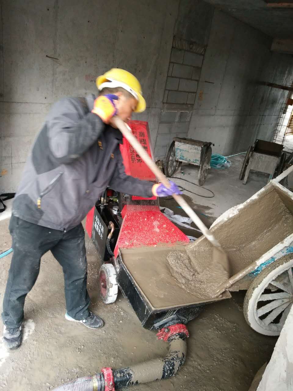 卧式二次结构泵合作宝华工地