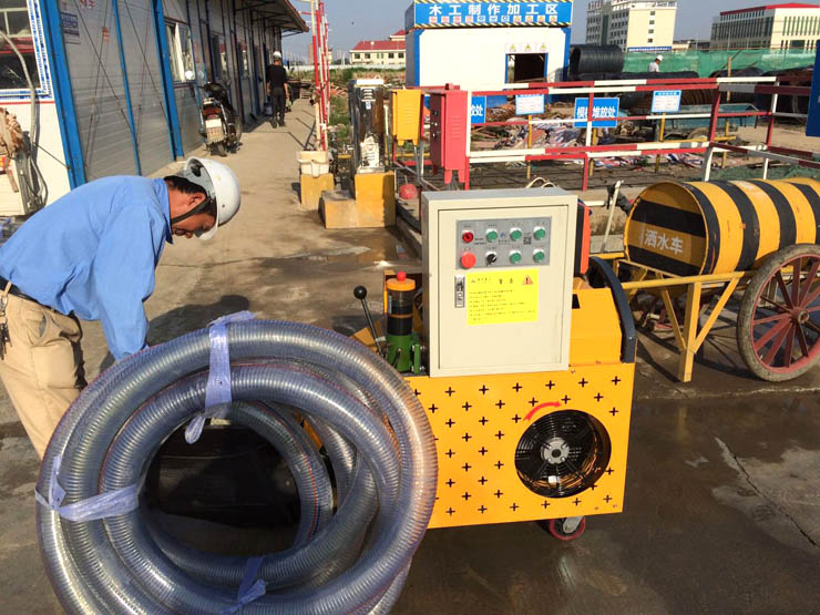 二次构造柱泵厂家合作金土木建设河南德威项目，准备进场