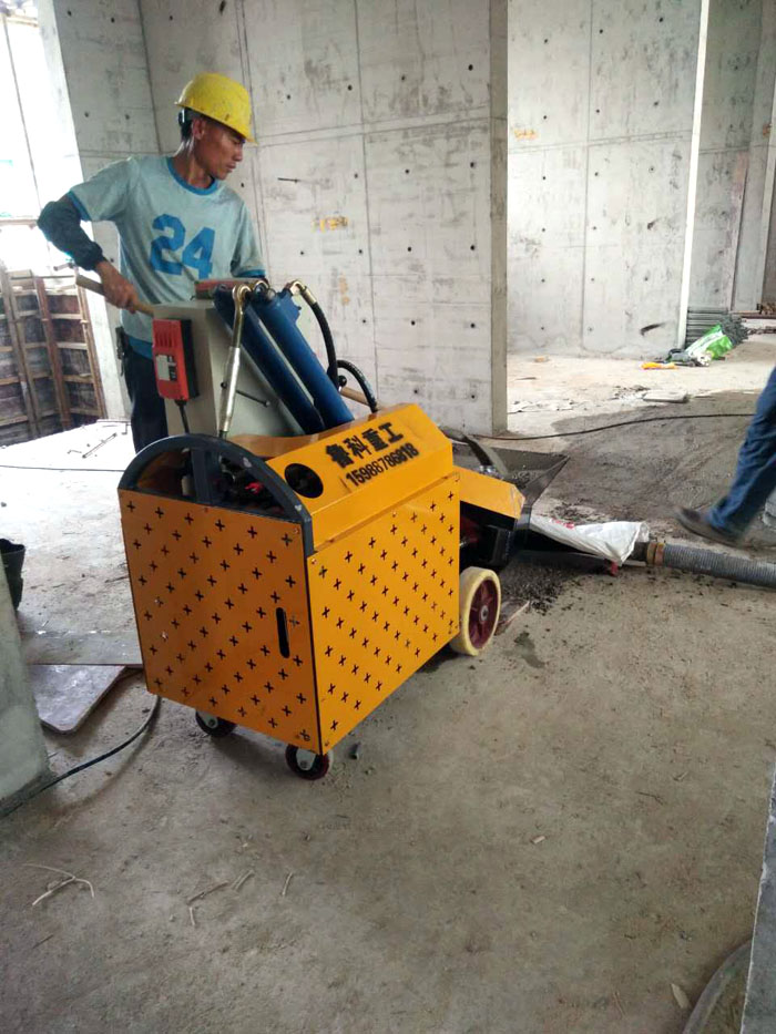 苏州二次构造柱泵施工现场