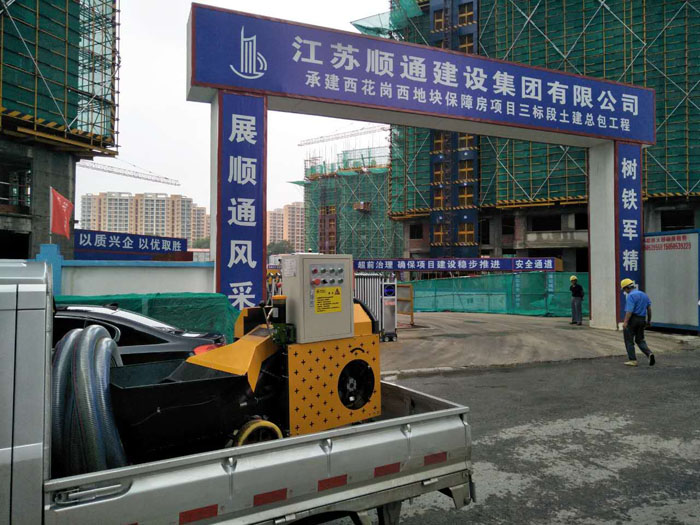 8月15日南京二次构造柱泵合作江苏顺通南京西花岗保障房项目