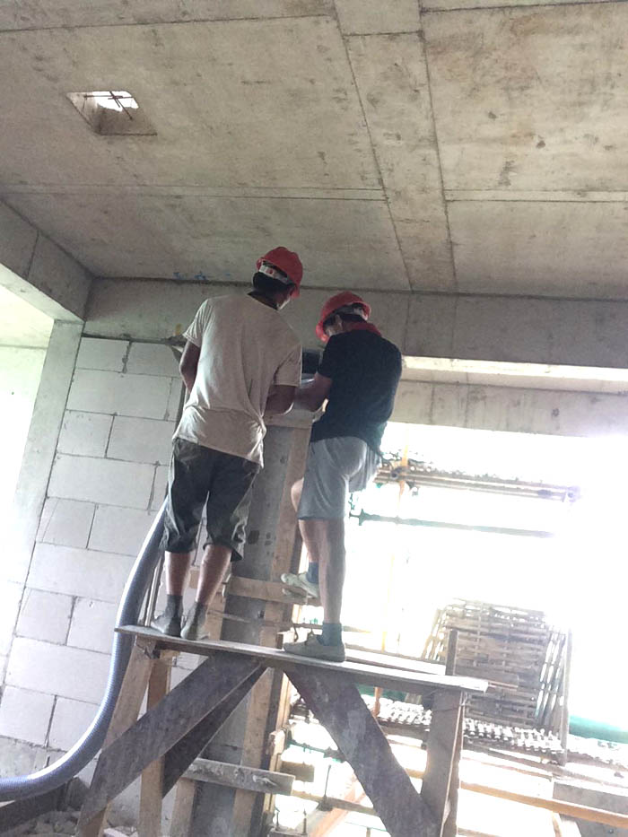 8月22日杭州二次构造柱泵合作浙江省一建杭政储出项目