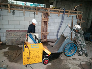 3月7日二次结构泵合作无锡俊业中心项目