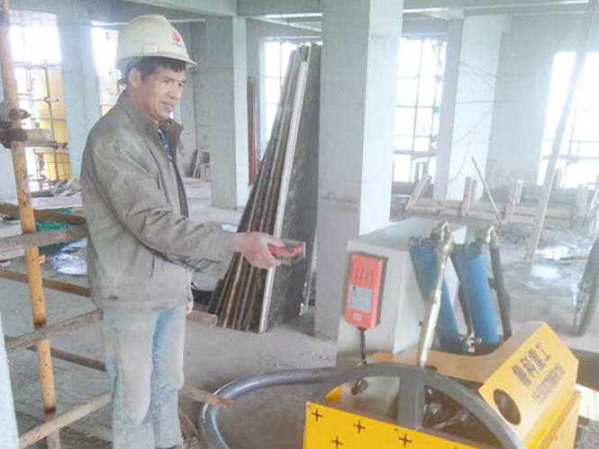 二次构造柱泵浇筑机合作振华建设赵库地区安置房（金熹园）项目