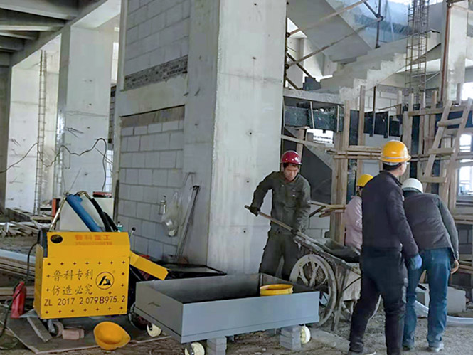 二次构造柱细石浇筑泵合作浙江康达送变电工程公司厂房扩建项目