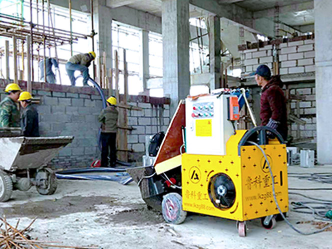 二次构造柱专用输送泵合作中铁建工河南段站房及相关工程